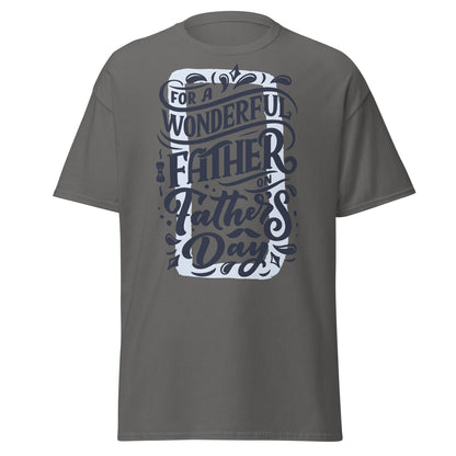 Wonderful Father T-Shirt | Father’s Day Gift Tee - Charcoal - T-Shirts Online