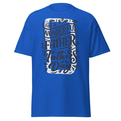 Wonderful Father T-Shirt | Father’s Day Gift Tee - Royal - T-Shirts Online