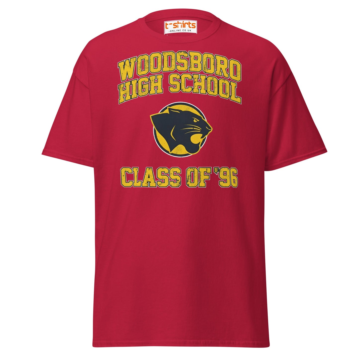Woodsboro High School T-Shirt | Class of ’96 Retro Tee - Cardinal - T-Shirts Online