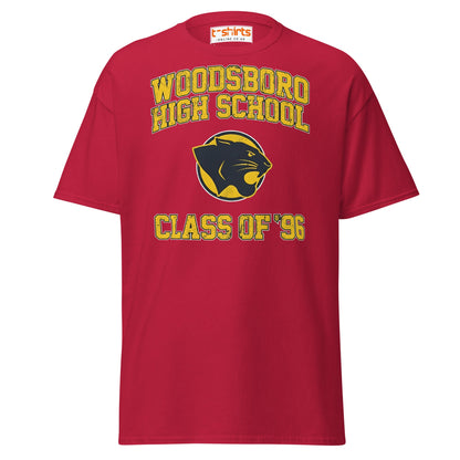 Woodsboro High School T-Shirt | Class of ’96 Retro Tee - Cardinal - T-Shirts Online
