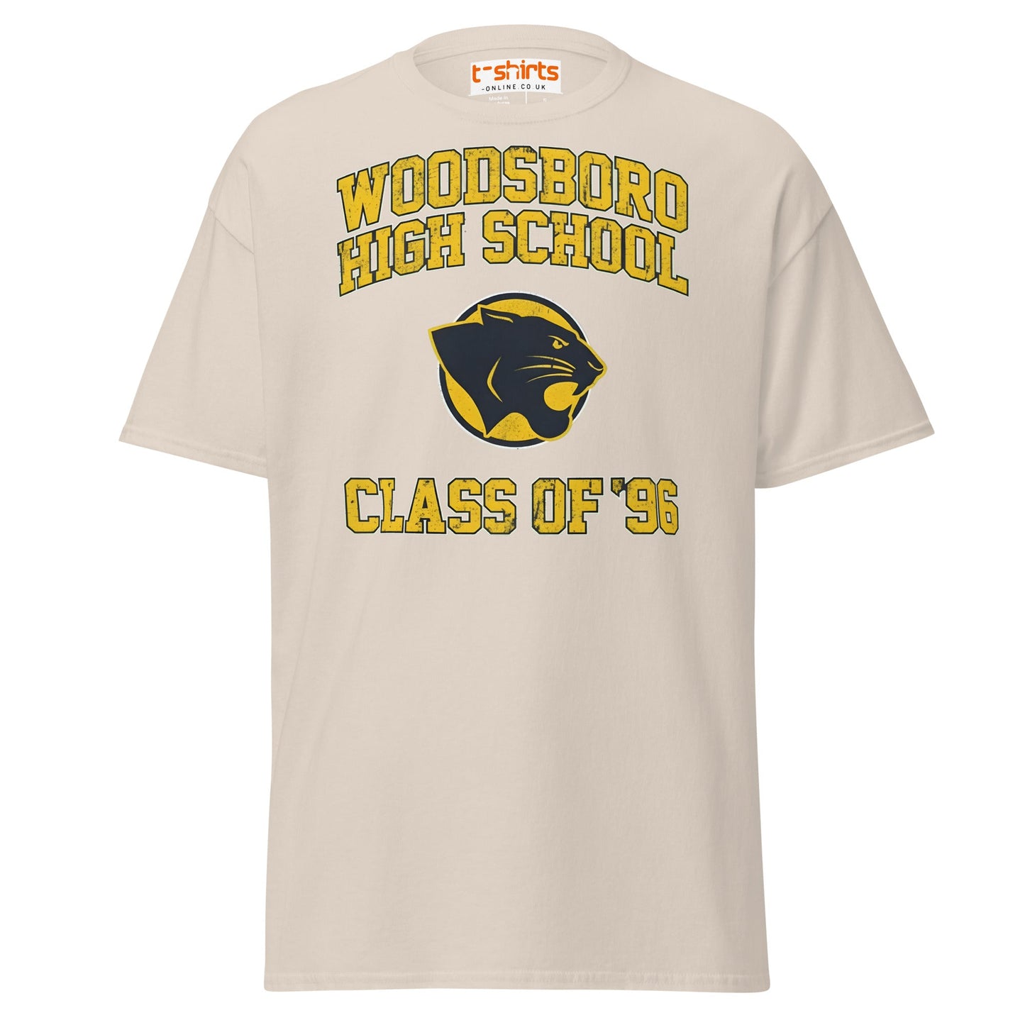 Woodsboro High School T-Shirt | Class of ’96 Retro Tee - Natural - T-Shirts Online