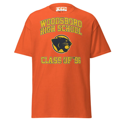 Woodsboro High School T-Shirt | Class of ’96 Retro Tee - Orange - T-Shirts Online