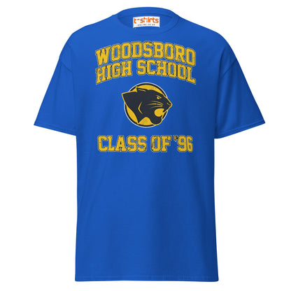 Woodsboro High School T-Shirt | Class of ’96 Retro Tee - Royal - T-Shirts Online