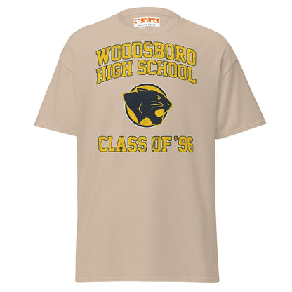 Woodsboro High School T-Shirt | Class of ’96 Retro Tee - Sand - T-Shirts Online