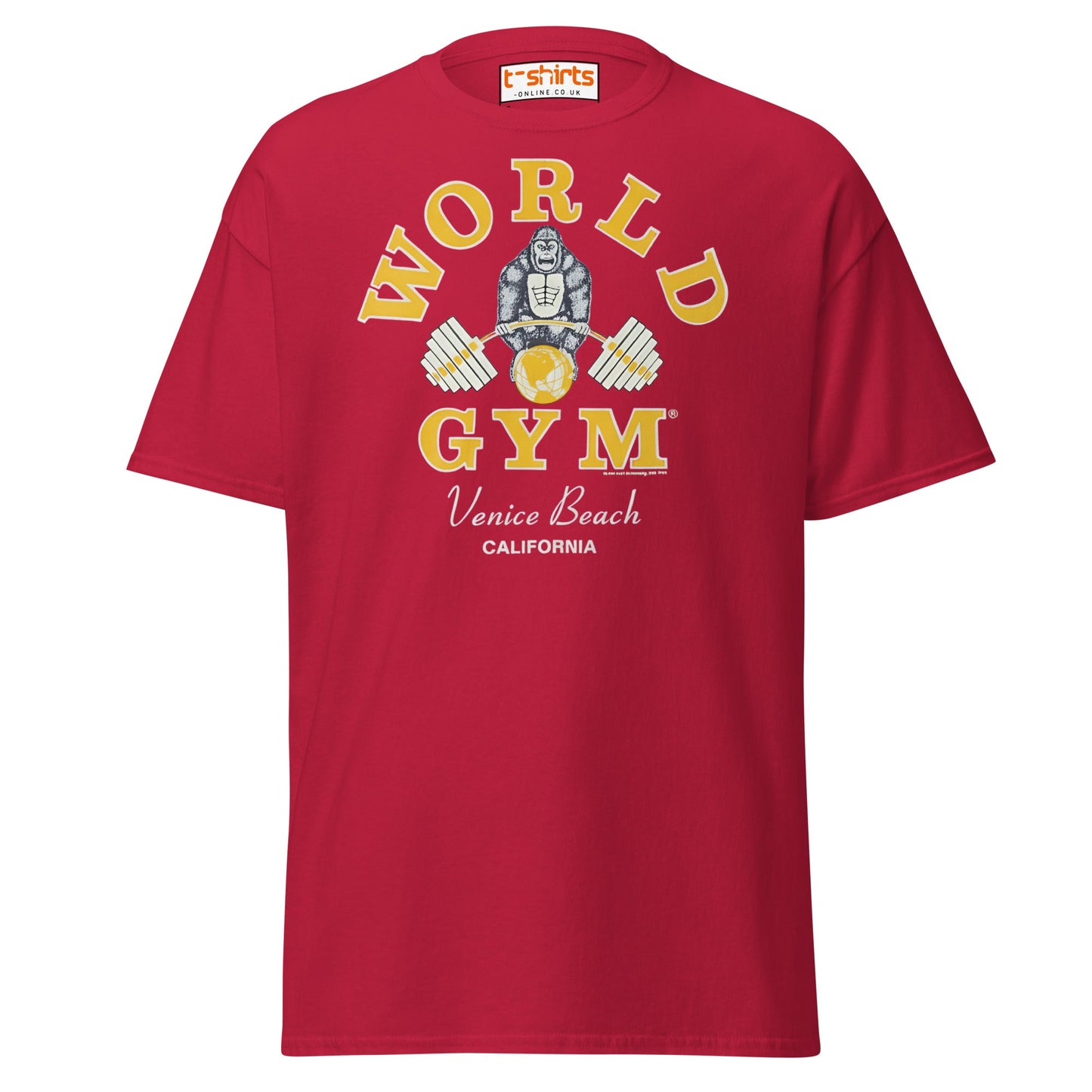 World Gym Venice Beach T-Shirt - Cardinal - T-Shirts Online