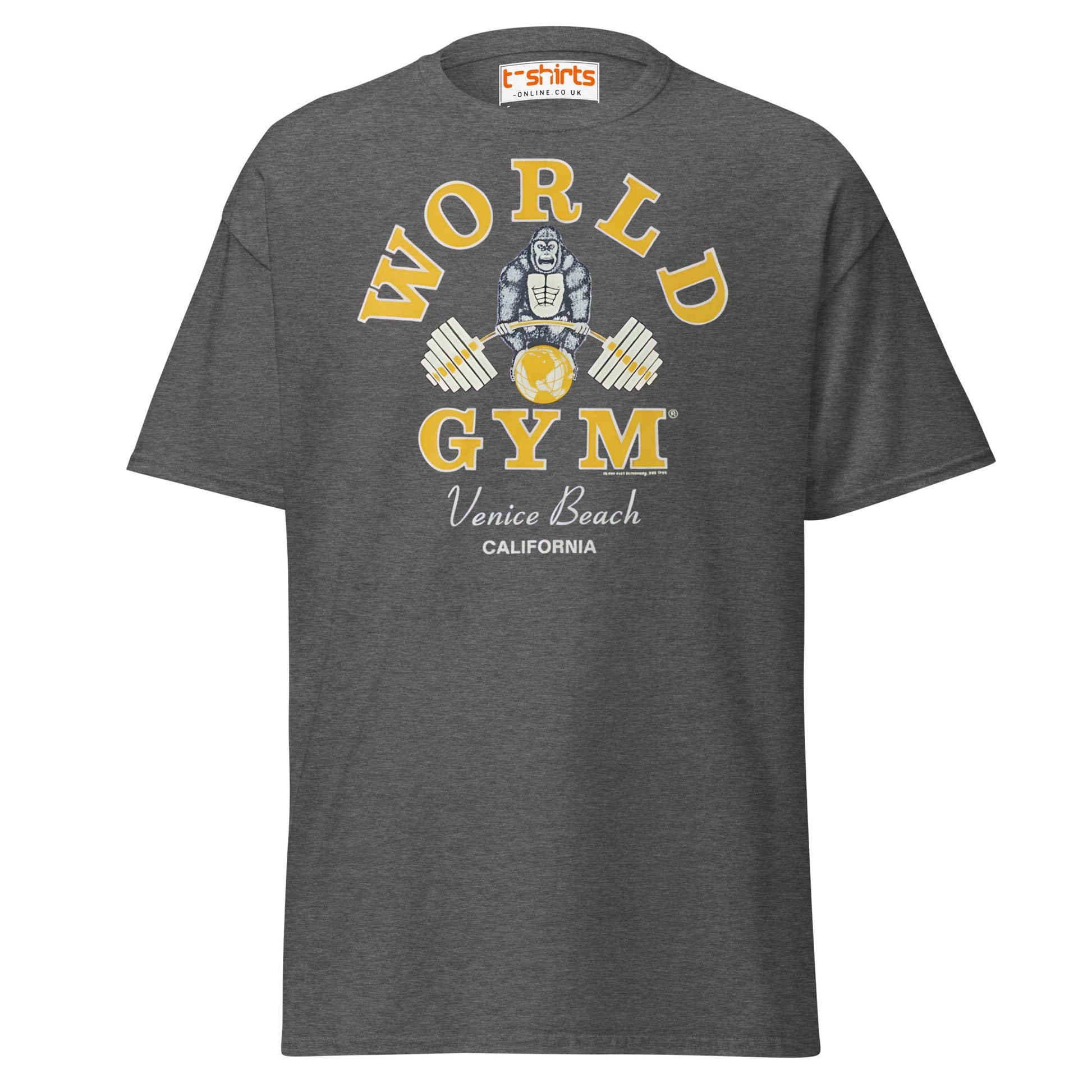 World Gym Venice Beach T-Shirt - Dark Heather - T-Shirts Online