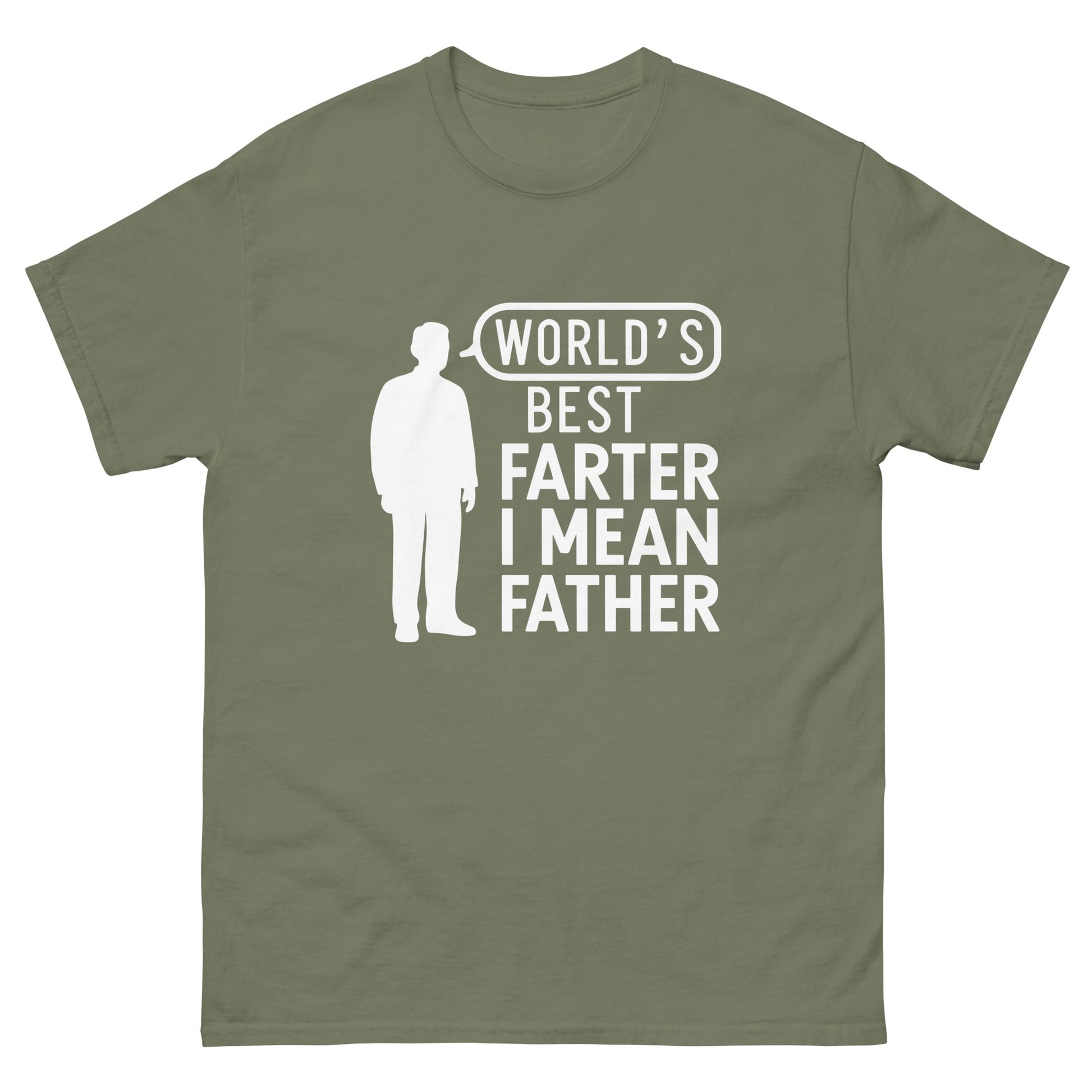 World's Best Farter | Father's Day T-Shirt - Military Green - T-Shirts Online