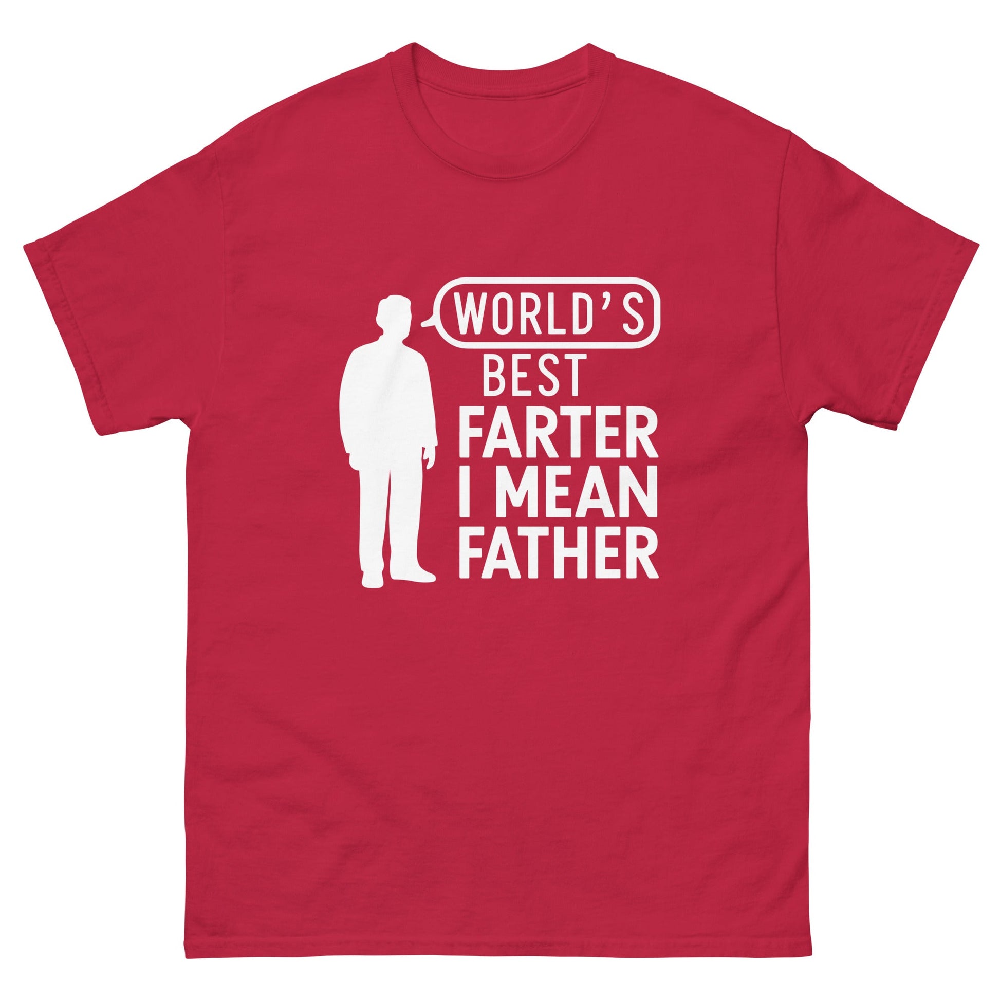 World's Best Farter | Father's Day T-Shirt - Cardinal - T-Shirts Online