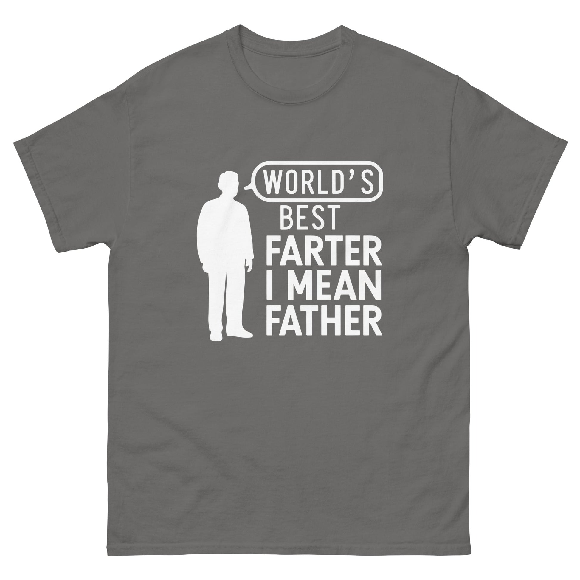 World's Best Farter | Father's Day T-Shirt - Charcoal - T-Shirts Online