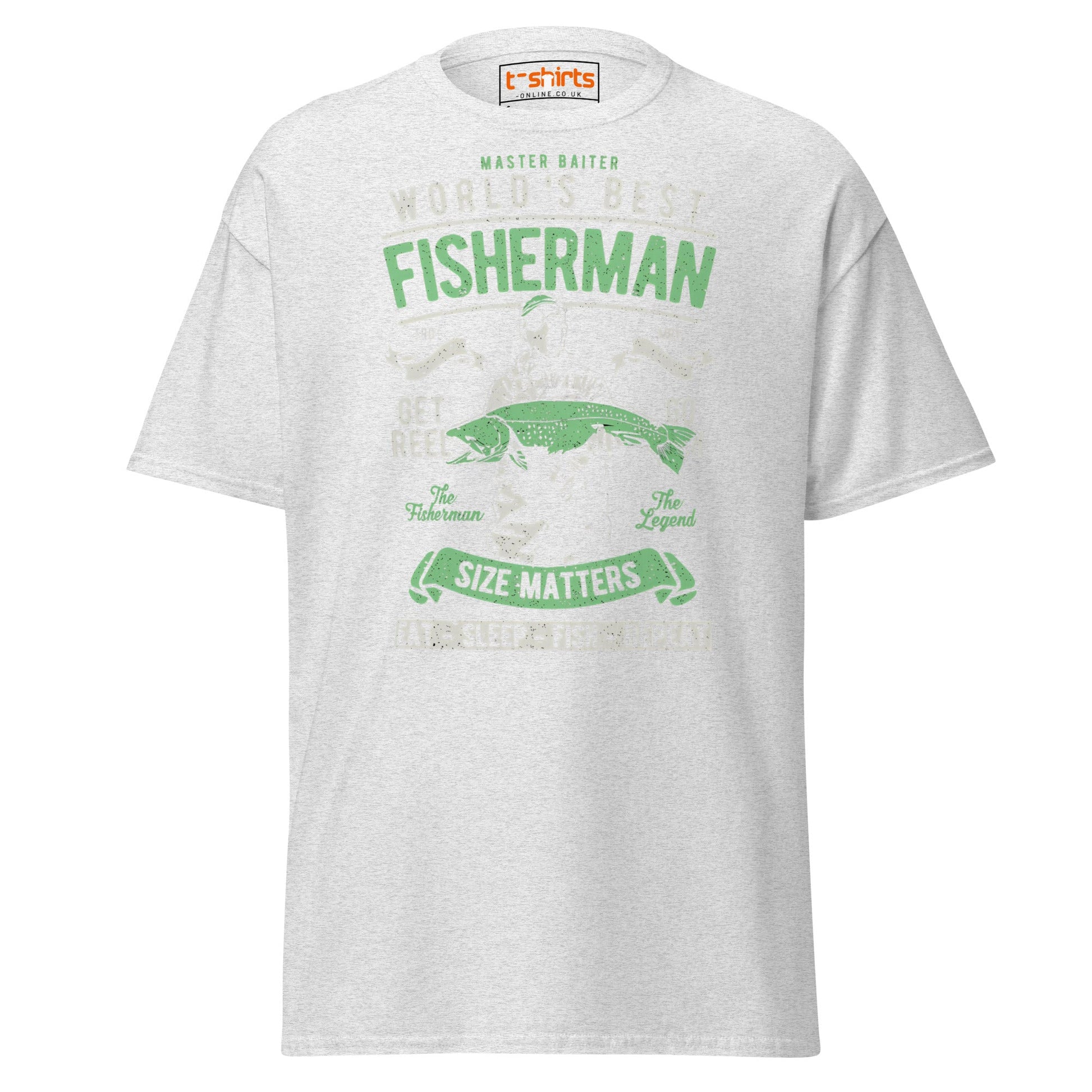 World’s Best Fisherman T-Shirt - Ash - T-Shirts Online
