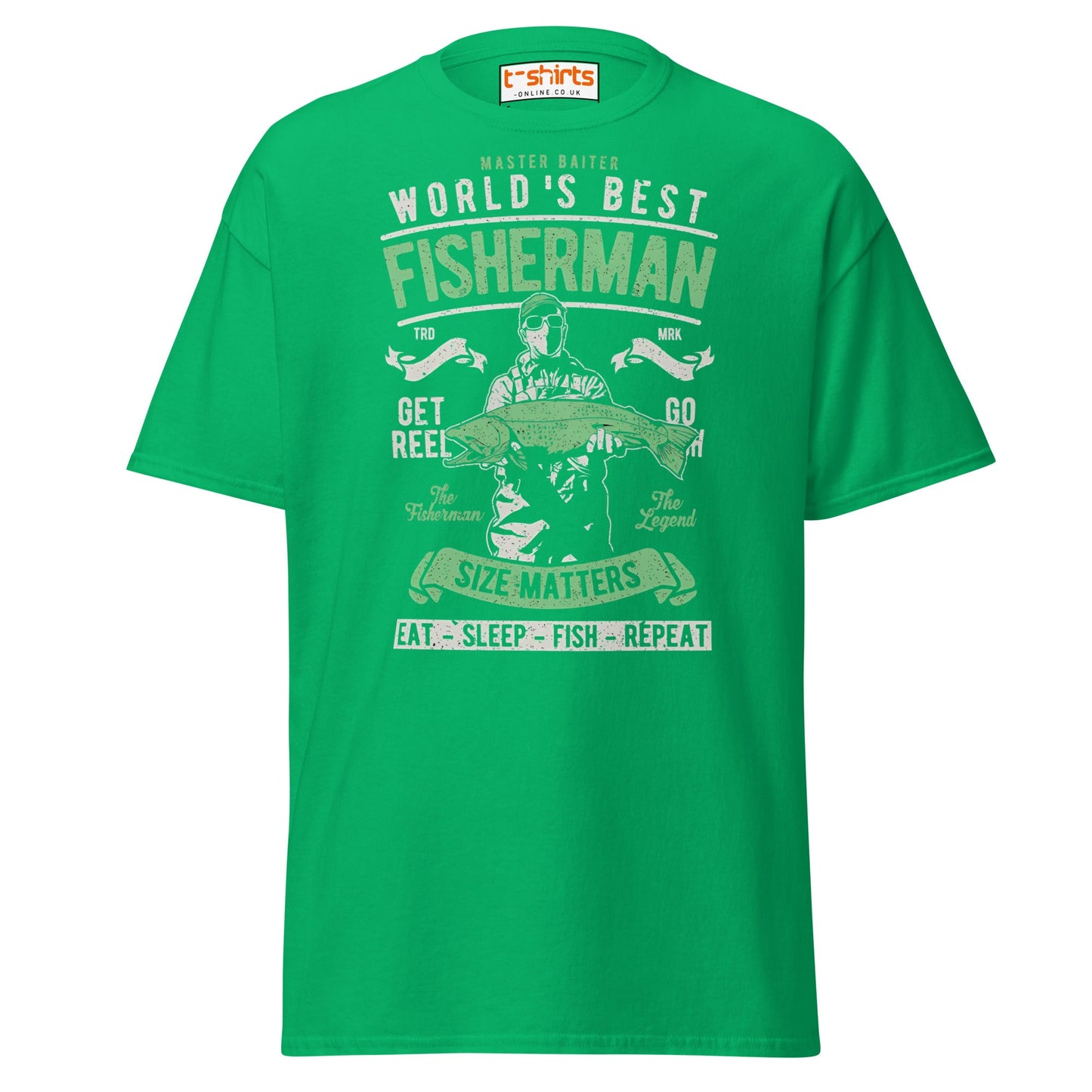 World’s Best Fisherman T-Shirt - Irish Green - T-Shirts Online