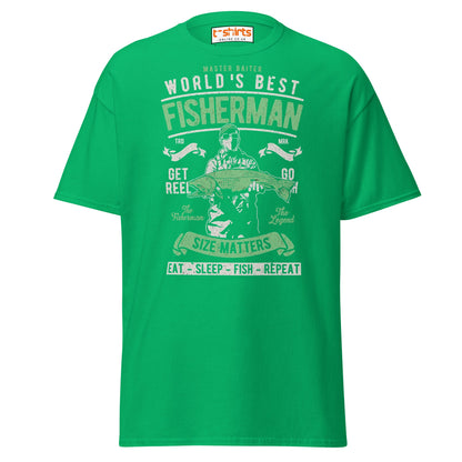 World’s Best Fisherman T-Shirt - Irish Green - T-Shirts Online