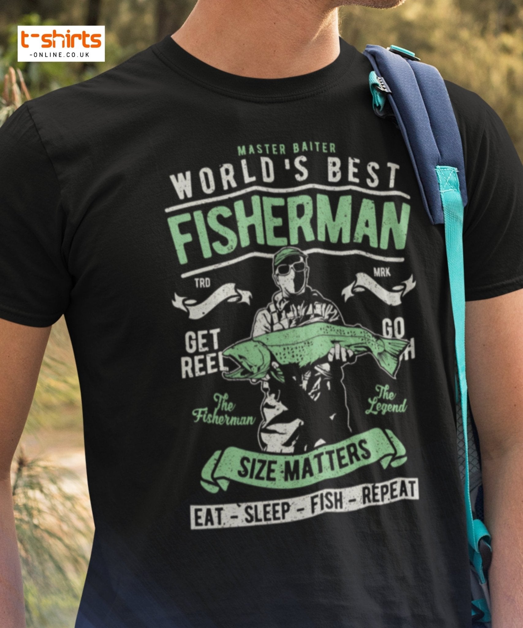 World’s Best Fisherman T-Shirt - Maroon - T-Shirts Online