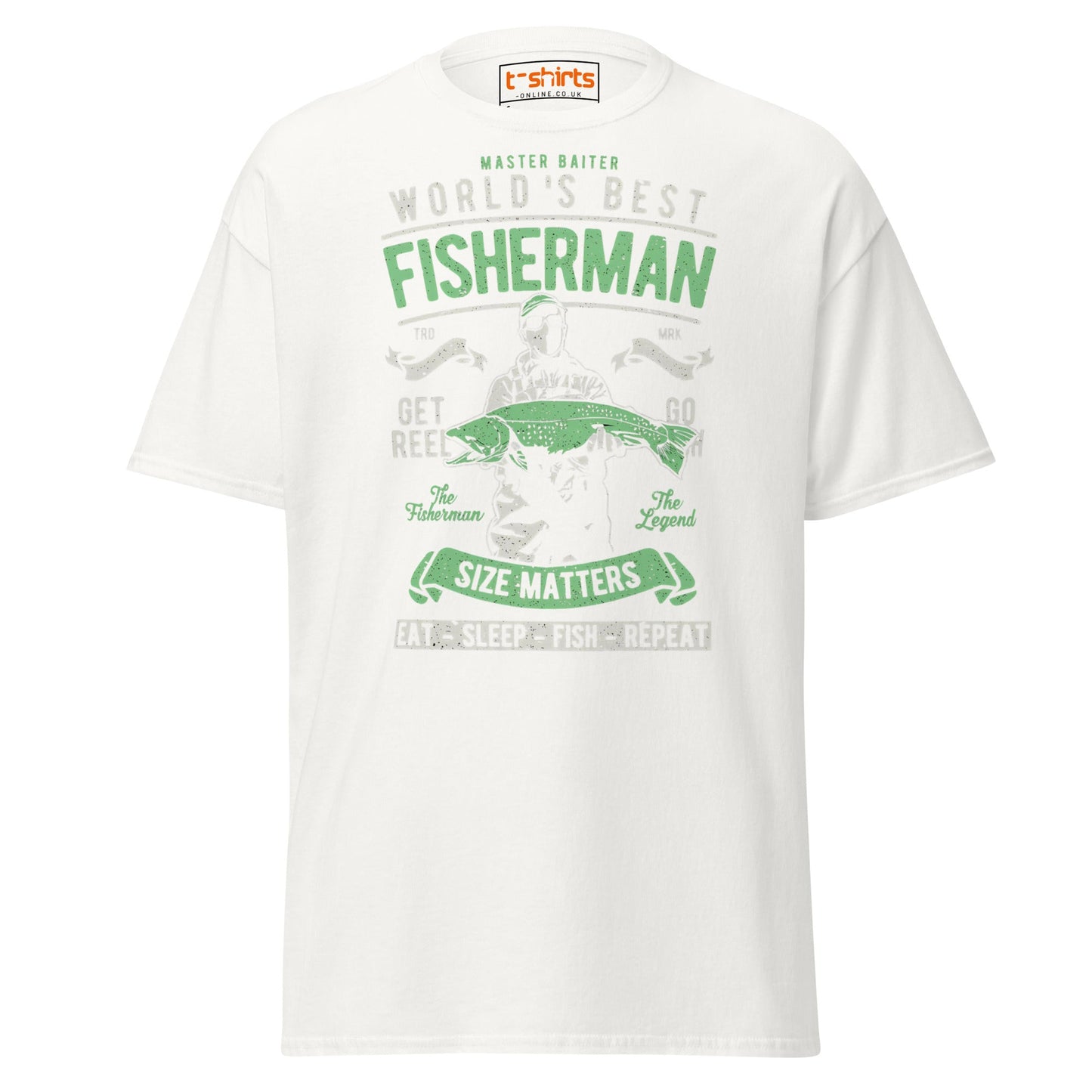 World’s Best Fisherman T-Shirt - White - T-Shirts Online