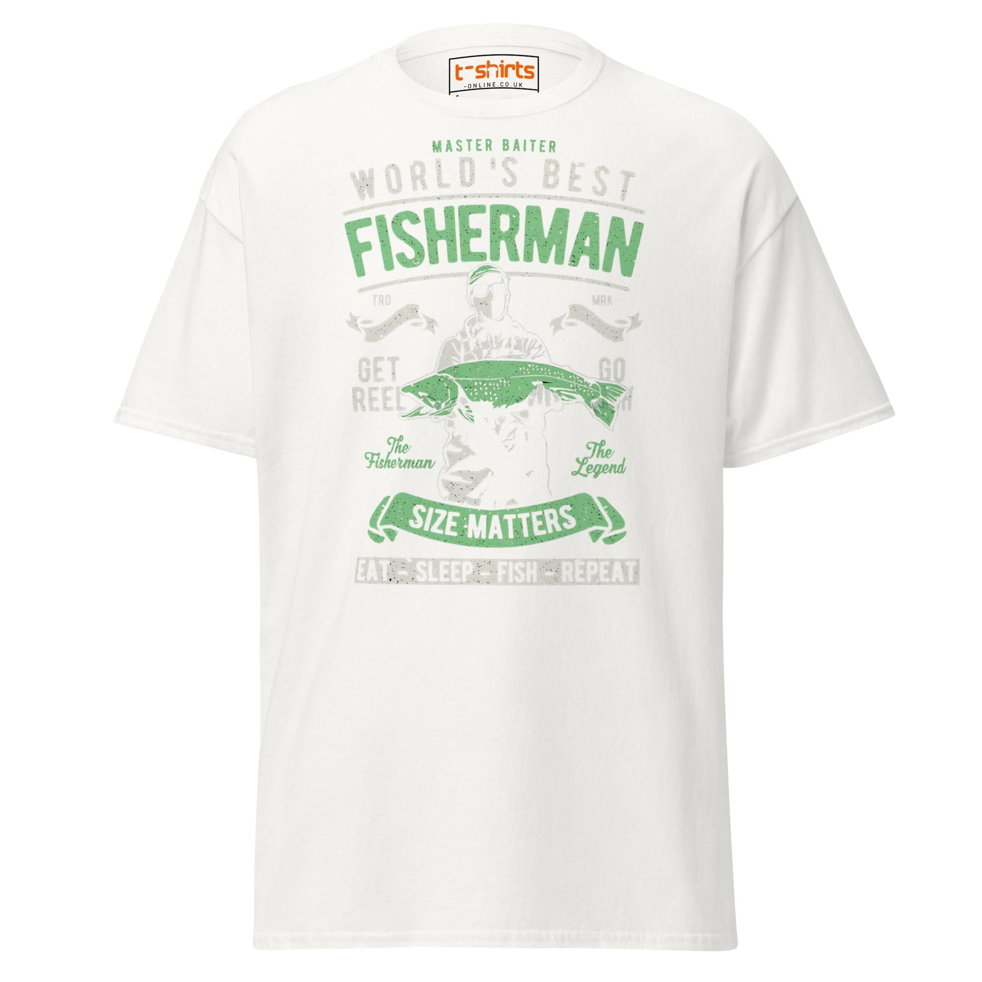 World’s Best Fisherman T-Shirt - White - T-Shirts Online