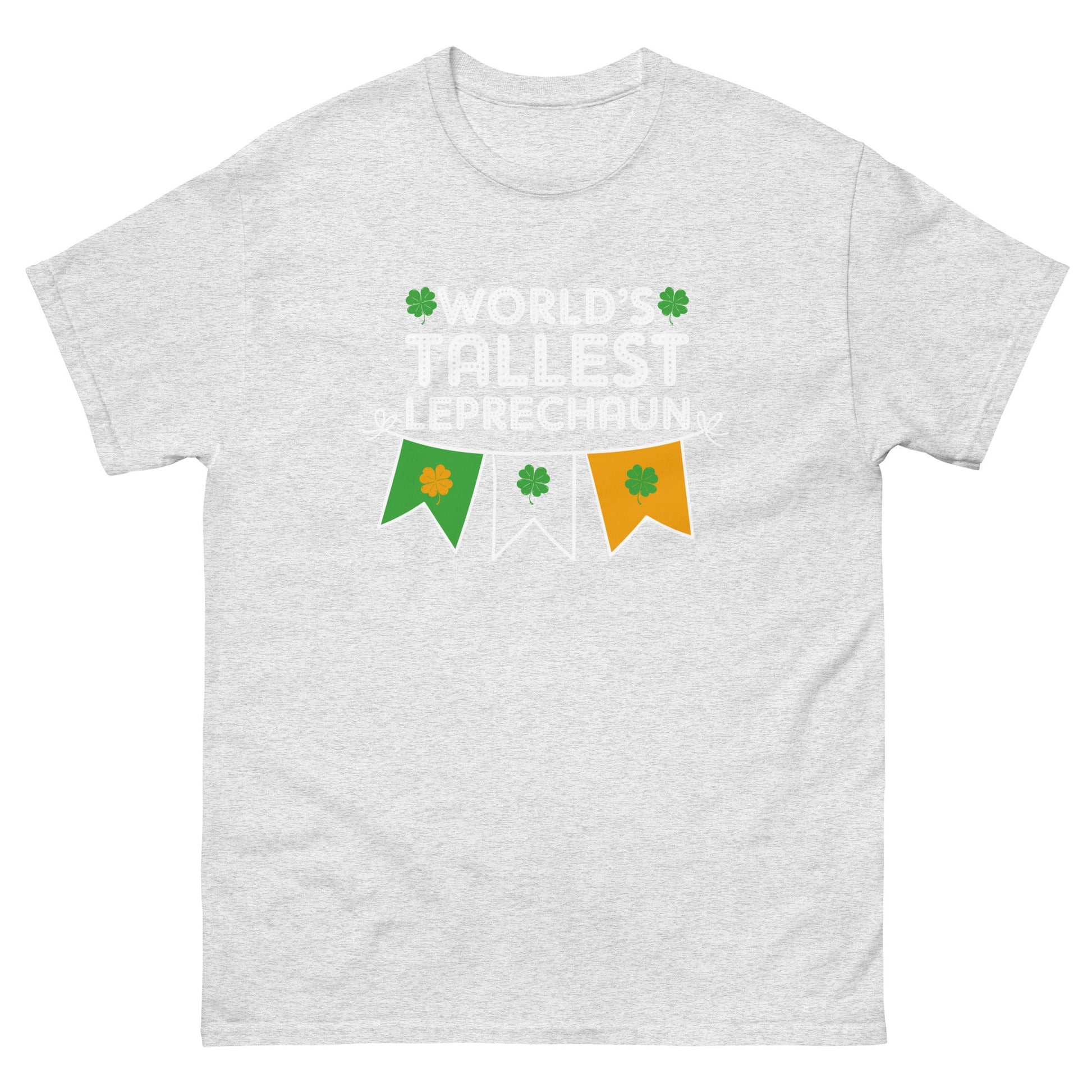 Worlds Tallest Leprechaun | St Patrick's Day T-Shirt - Ash - T-Shirts Online