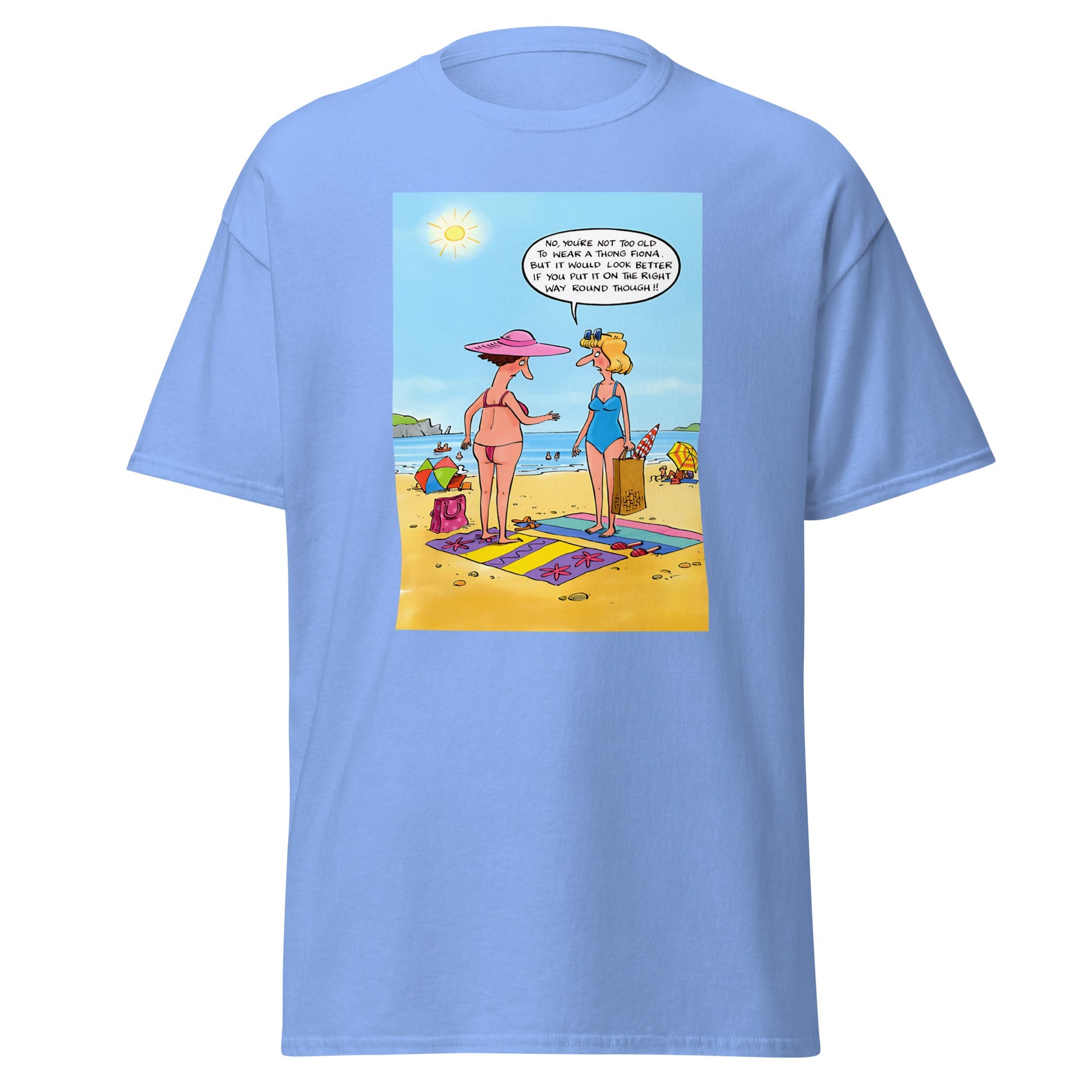 Wrong Thong | Meme T-Shirt - Carolina Blue - T-Shirts Online