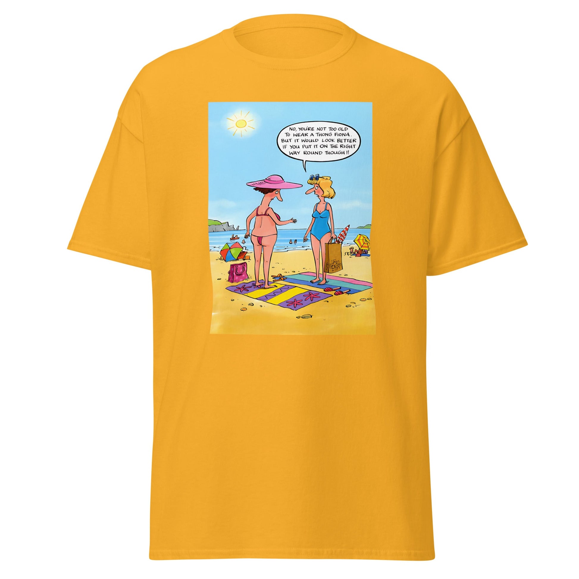 Wrong Thong | Meme T-Shirt - Gold - T-Shirts Online