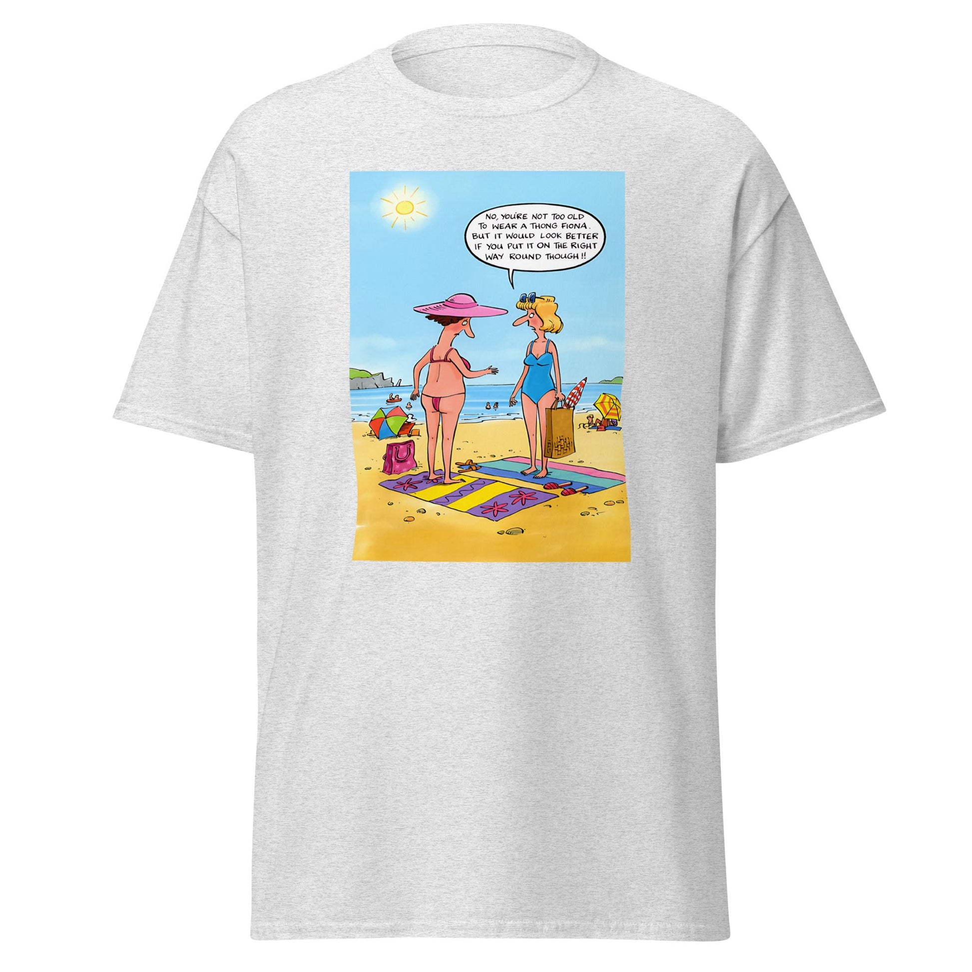 Wrong Thong | Meme T-Shirt - Ash - T-Shirts Online