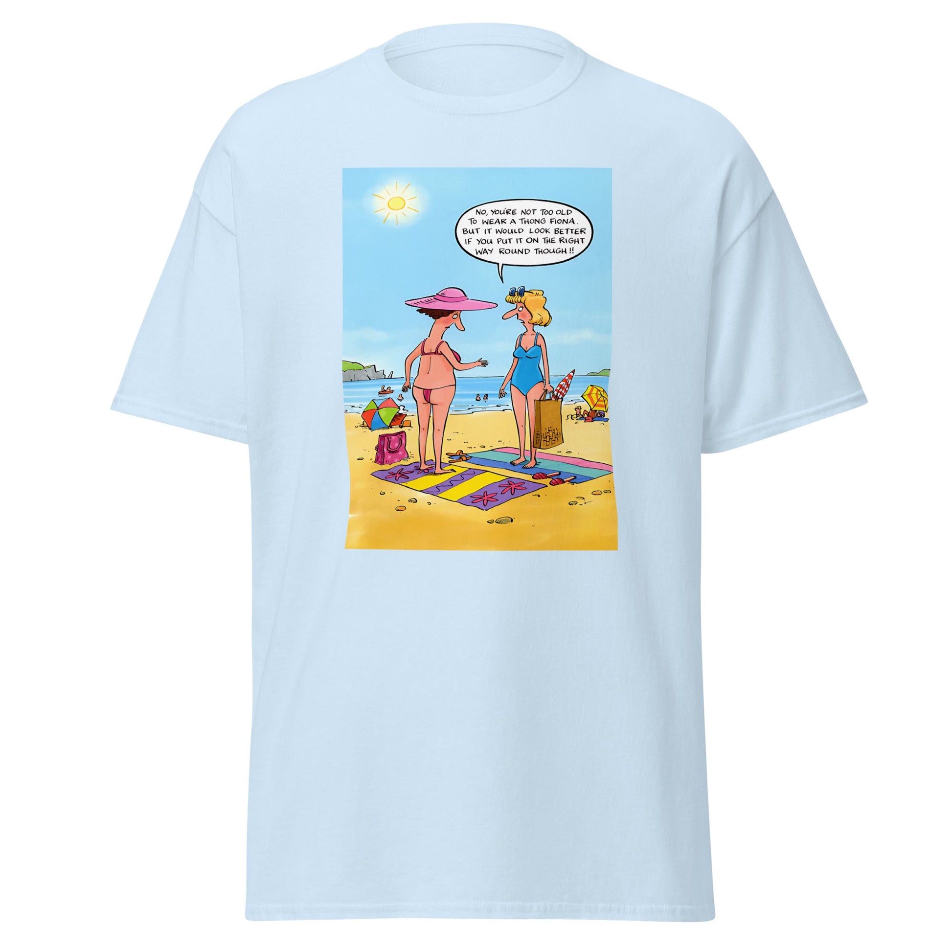 Wrong Thong | Meme T-Shirt - Light Blue - T-Shirts Online
