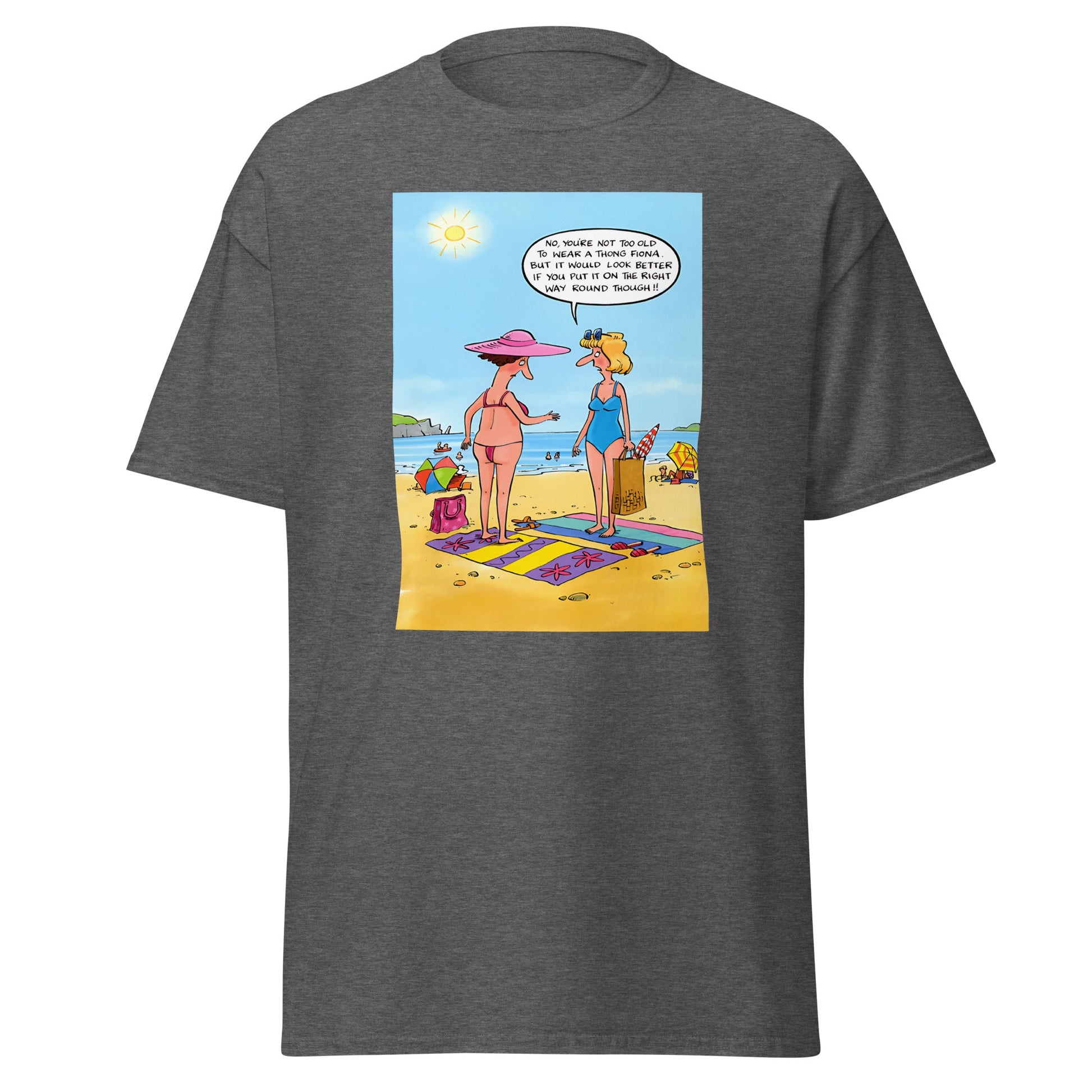 Wrong Thong | Meme T-Shirt - Dark Heather - T-Shirts Online