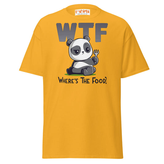 WTF Panda T-Shirt - Gold - T-Shirts Online