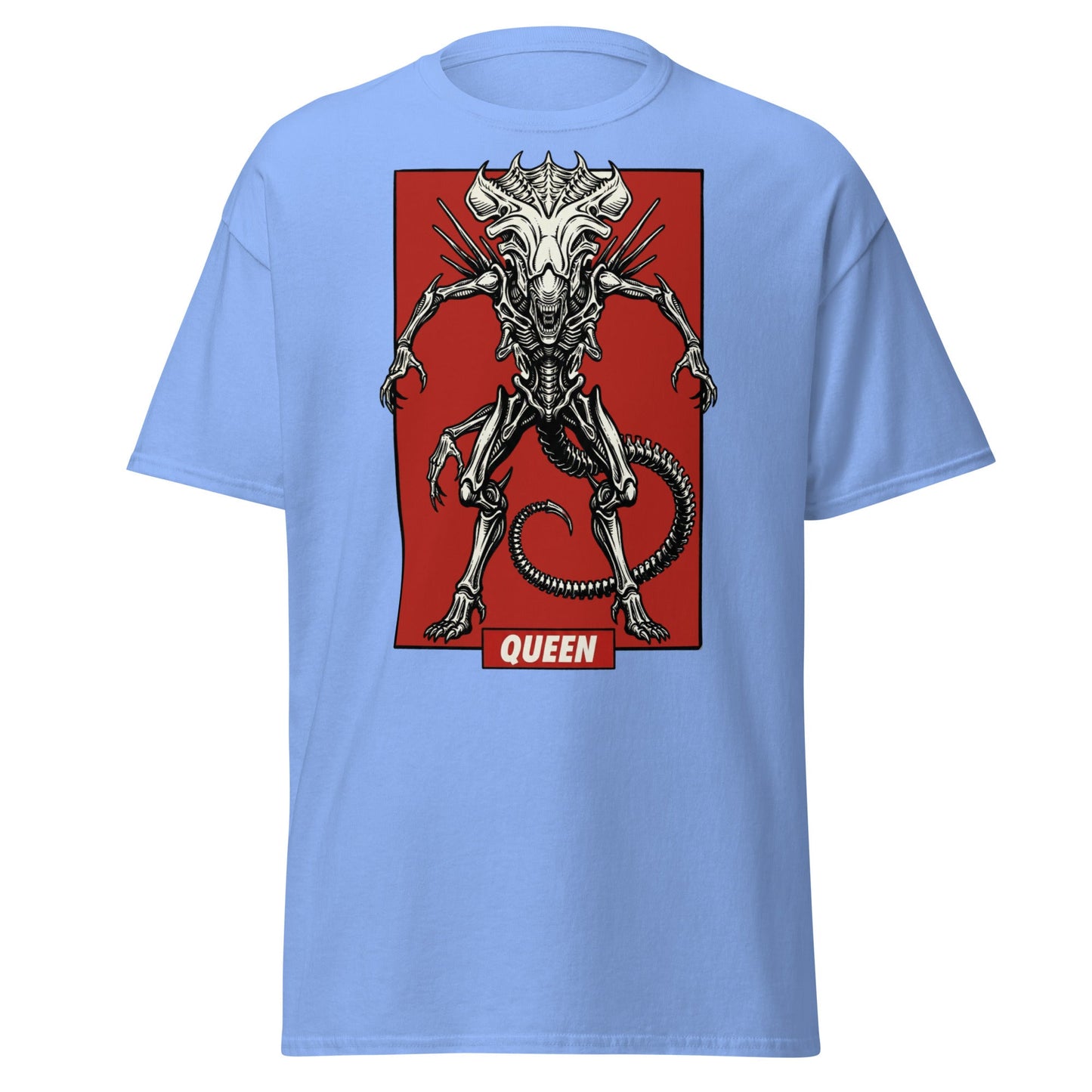 Xenomorph Queen T-Shirt - Sci - Fi Horror Alien Graphic Tee - Carolina Blue - T-Shirts Online