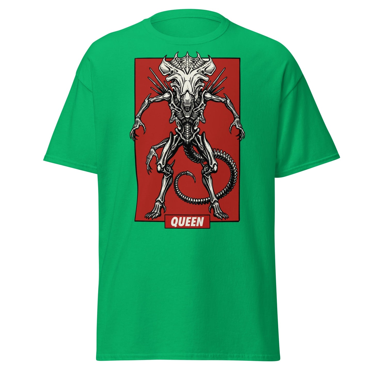 Xenomorph Queen T-Shirt - Sci - Fi Horror Alien Graphic Tee - Irish Green - T-Shirts Online