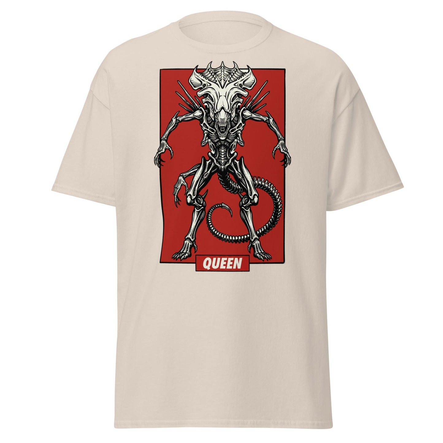 Xenomorph Queen T-Shirt - Sci - Fi Horror Alien Graphic Tee - Natural - T-Shirts Online