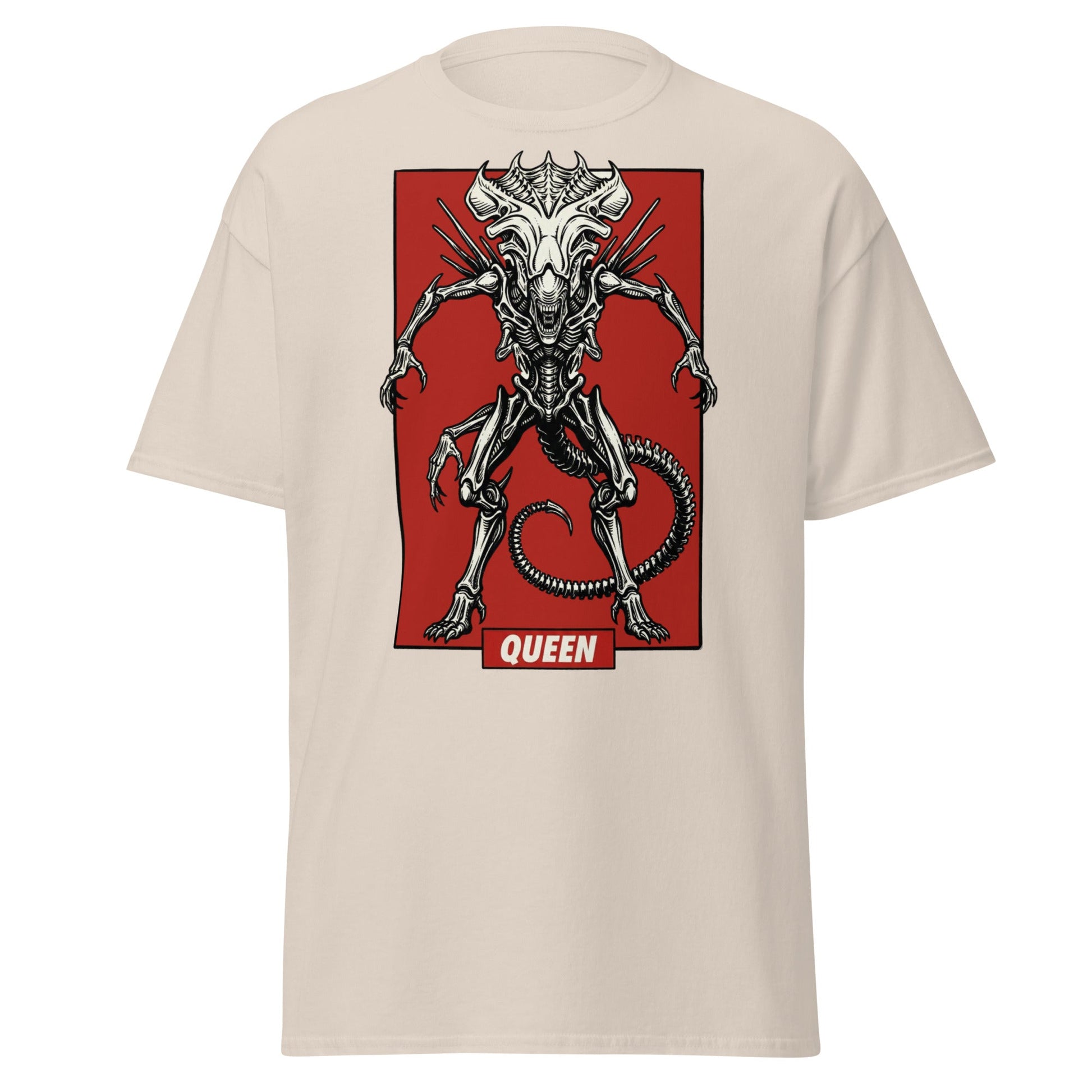 Xenomorph Queen T-Shirt - Sci - Fi Horror Alien Graphic Tee - Natural - T-Shirts Online