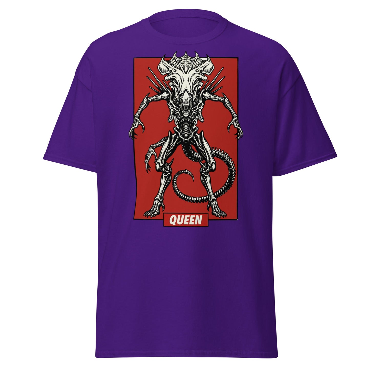 Xenomorph Queen T-Shirt - Sci - Fi Horror Alien Graphic Tee - Purple - T-Shirts Online