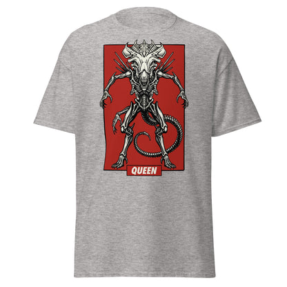 Xenomorph Queen T-Shirt - Sci - Fi Horror Alien Graphic Tee - Sport Grey - T-Shirts Online