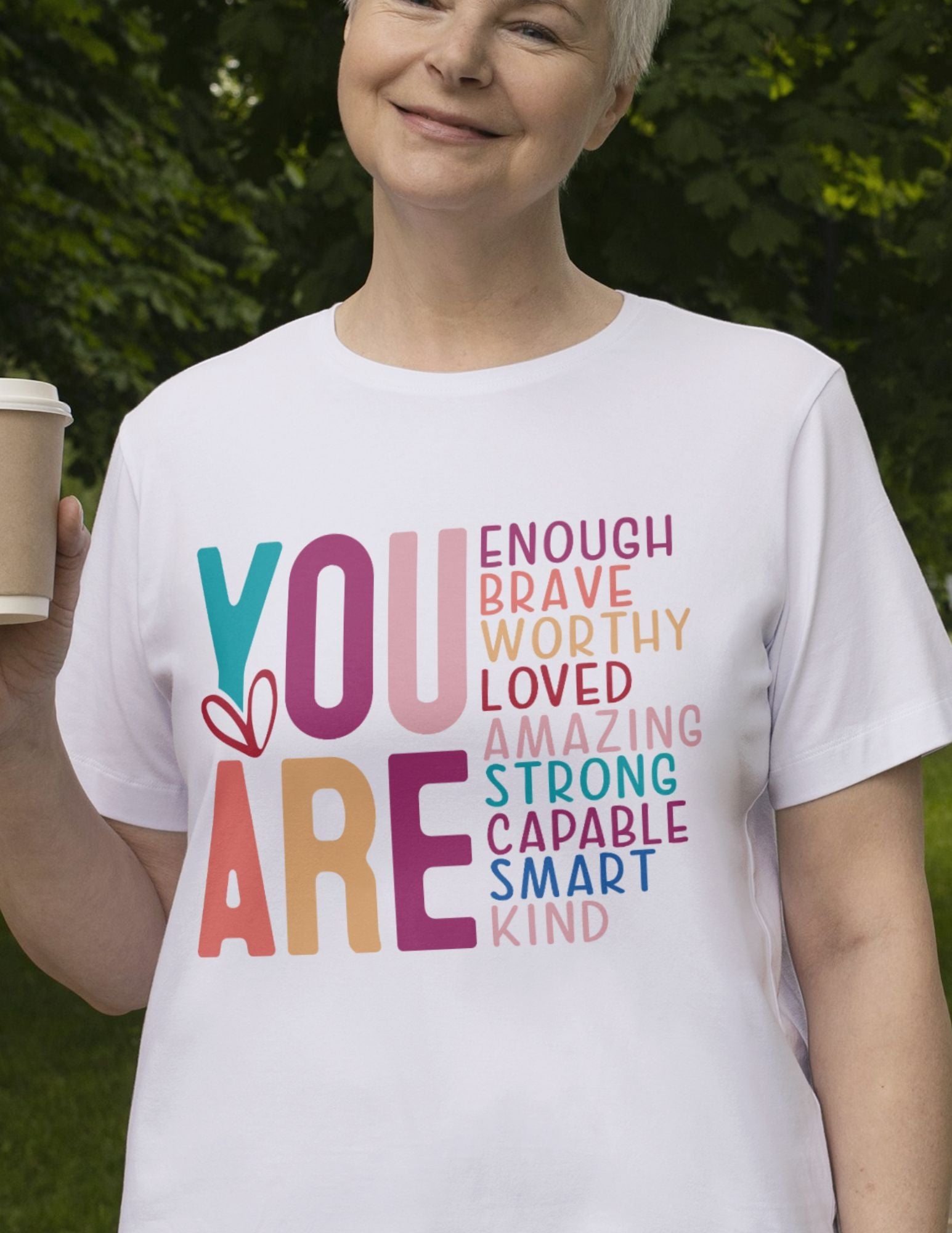 You Are Enough | Mother's Day T-Shirt - Black - T-Shirts Online