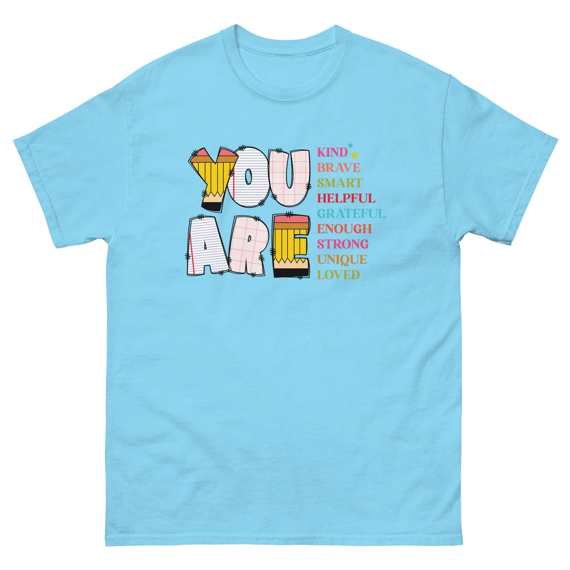 You Are | Motivational T-Shirt - Sky - T-Shirts Online