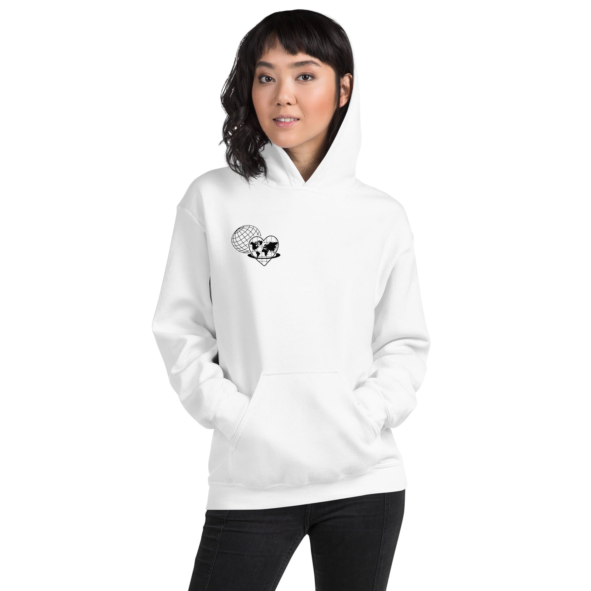 You Are The World | Positivity Hoodie - White - T-Shirts Online