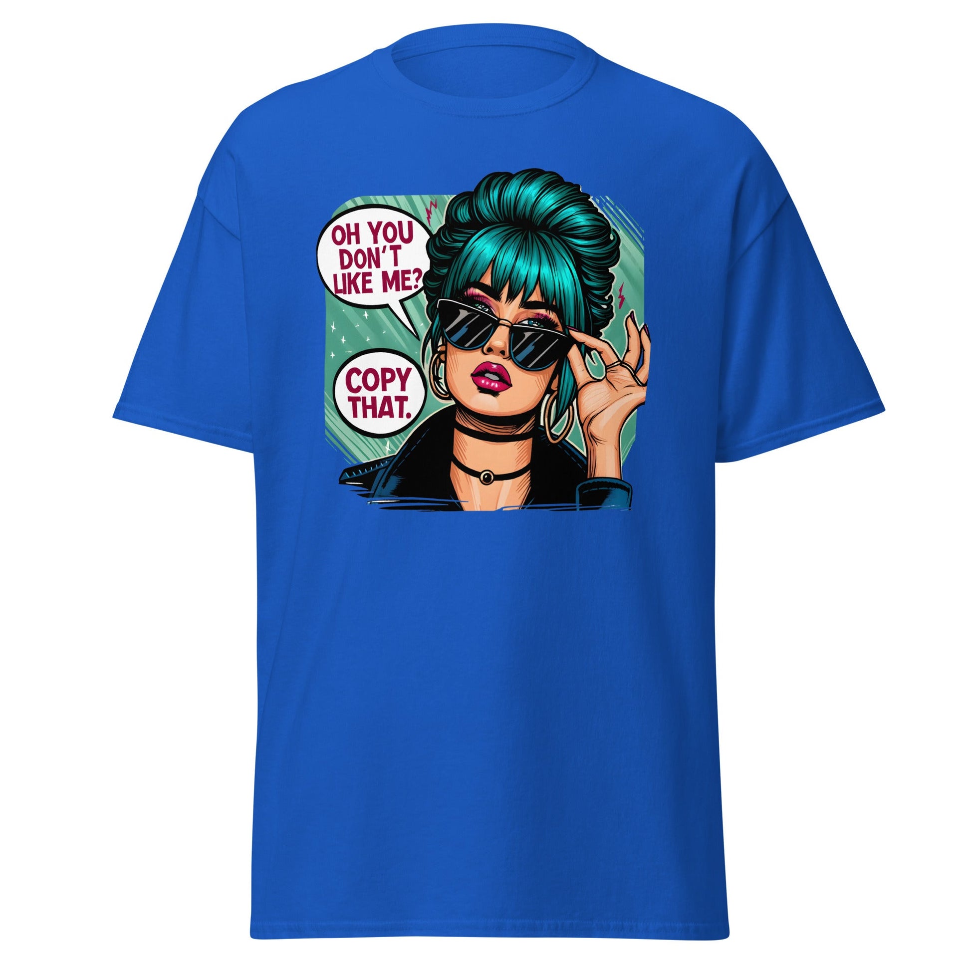 You Don't Like Me | Retro T-Shirt - Royal - T-Shirts Online