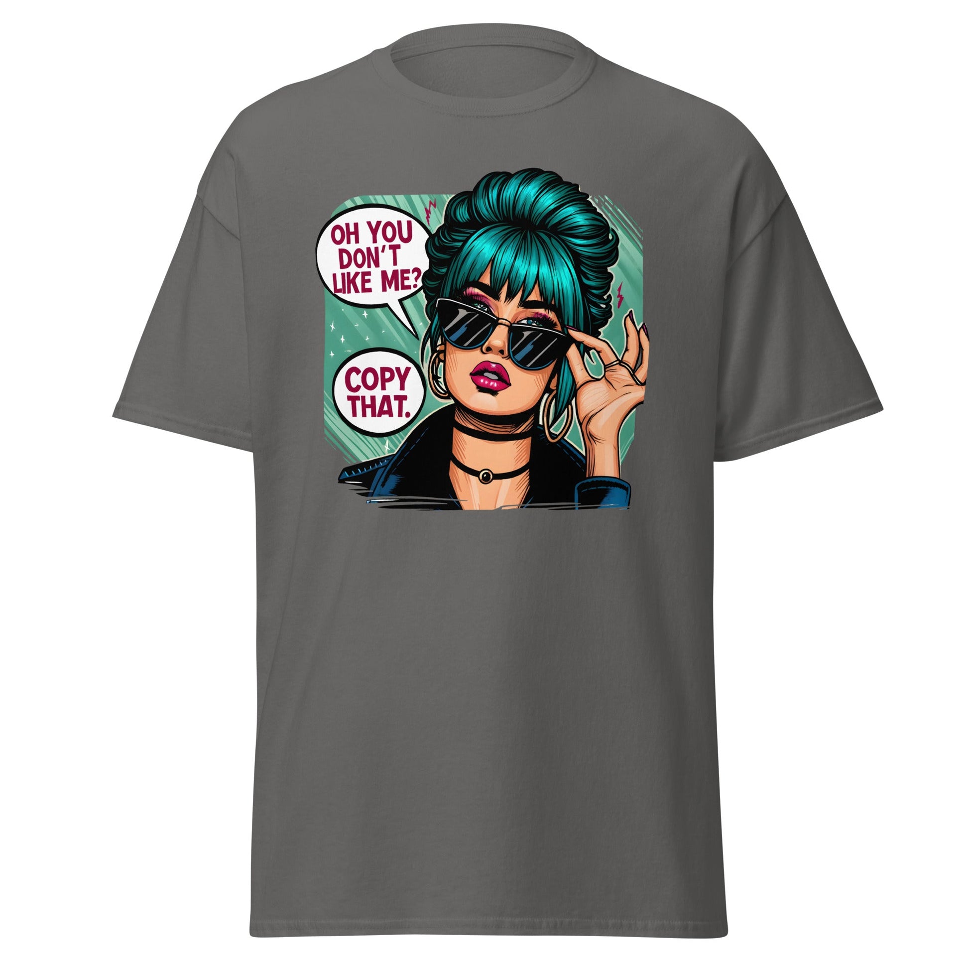 You Don't Like Me | Retro T-Shirt - Charcoal - T-Shirts Online