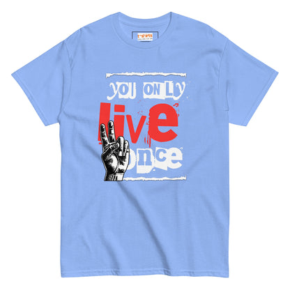 You Only Live Once | Graphic T-Shirt - Carolina Blue - T-Shirts Online