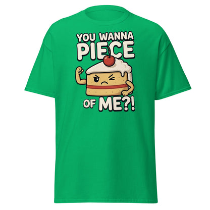 You Wanna Piece Of Me? Funny Cake Pun T-Shirt - Irish Green - T-Shirts Online
