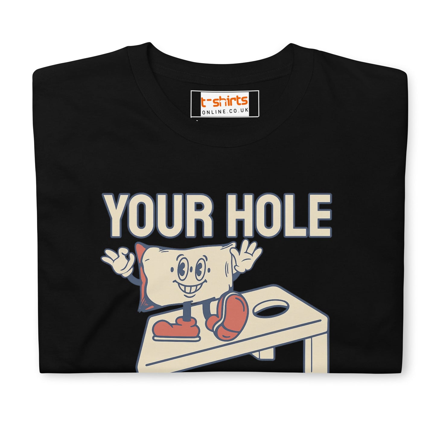 Your Hole is My Goal T-Shirt | Adult Humour Tee - Navy - T-Shirts Online