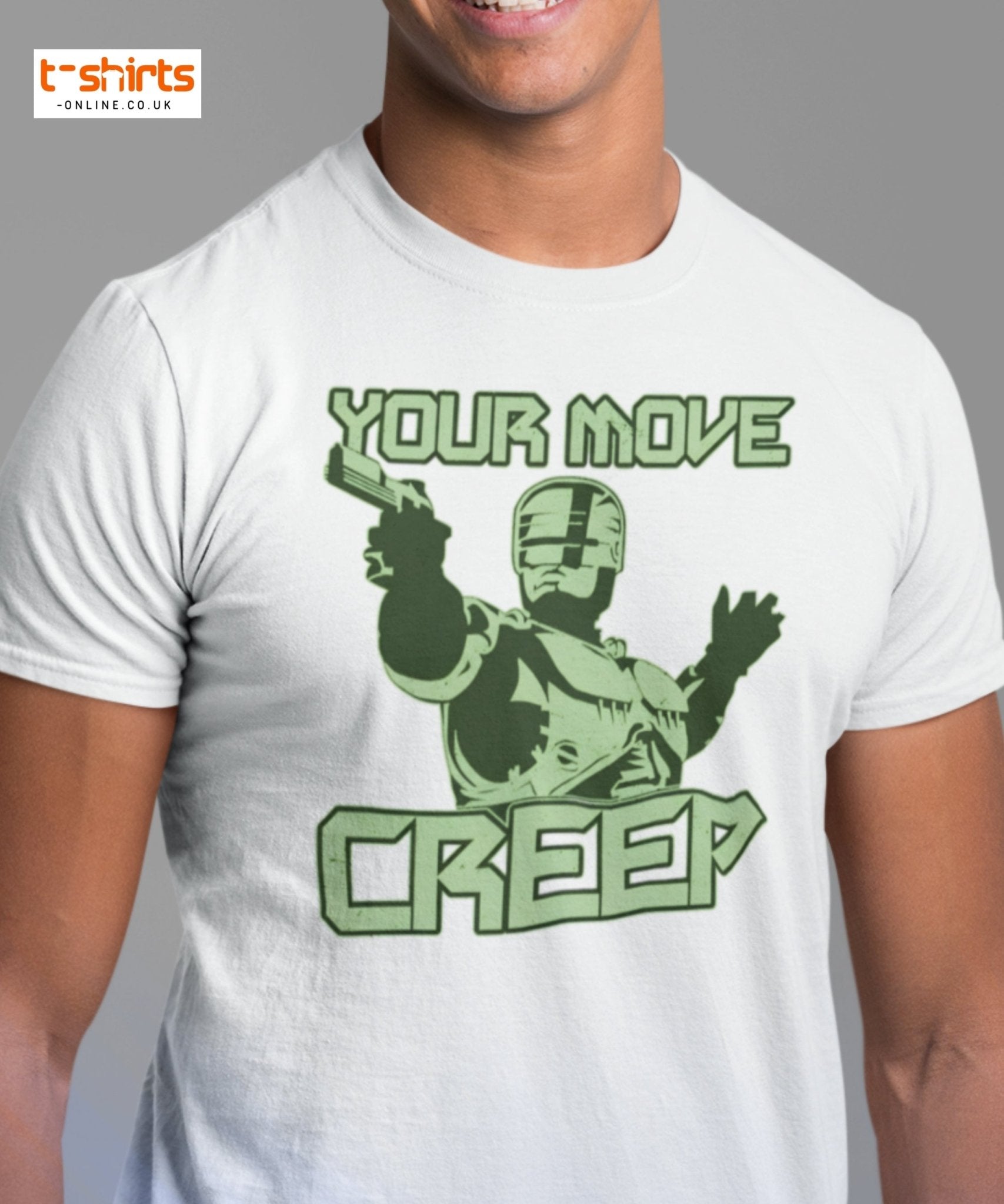 Your Move Creep Funny Robot T-Shirt - Black - T-Shirts Online