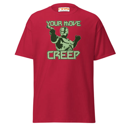 Your Move Creep Funny Robot T-Shirt - Cardinal - T-Shirts Online