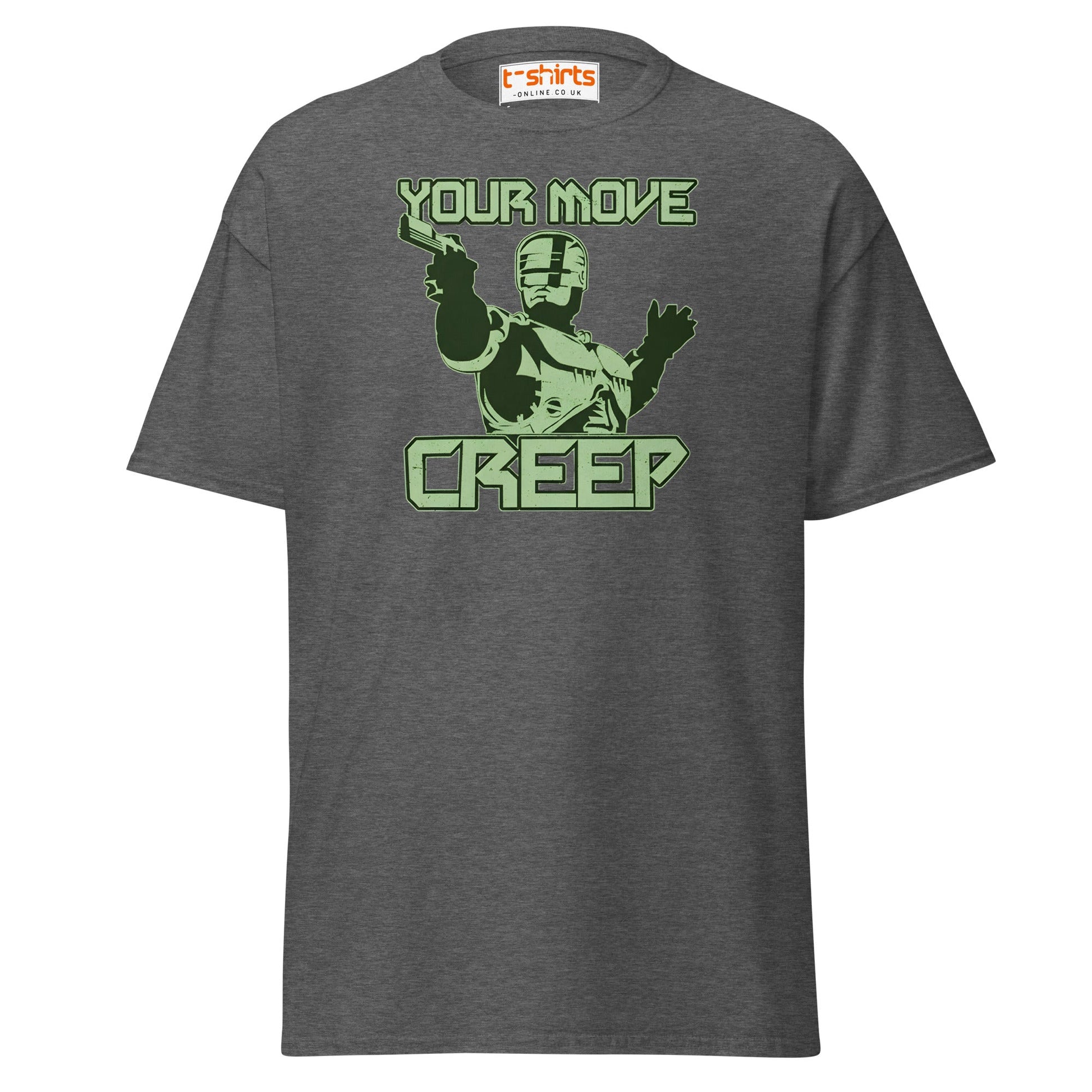 Your Move Creep Funny Robot T-Shirt - Dark Heather - T-Shirts Online