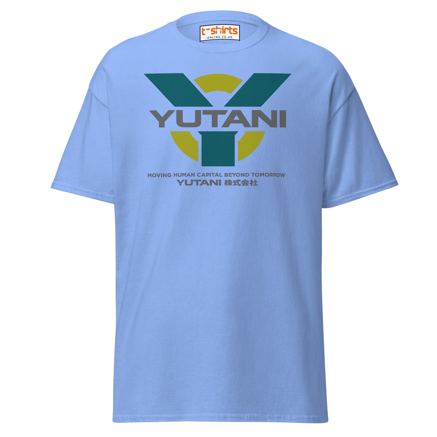 Yutani Corporation T-Shirt | Sci - Fi Parody Logo Tee - Carolina Blue - T-Shirts Online