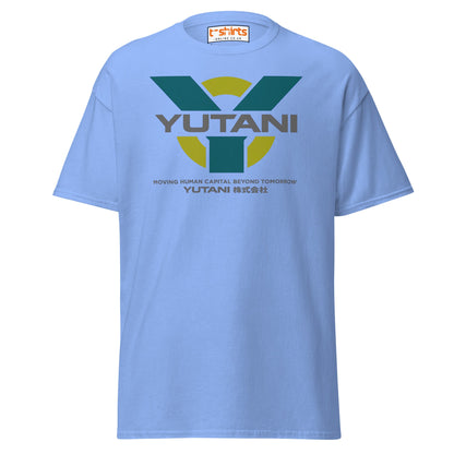 Yutani Corporation T-Shirt | Sci - Fi Parody Logo Tee - Carolina Blue - T-Shirts Online