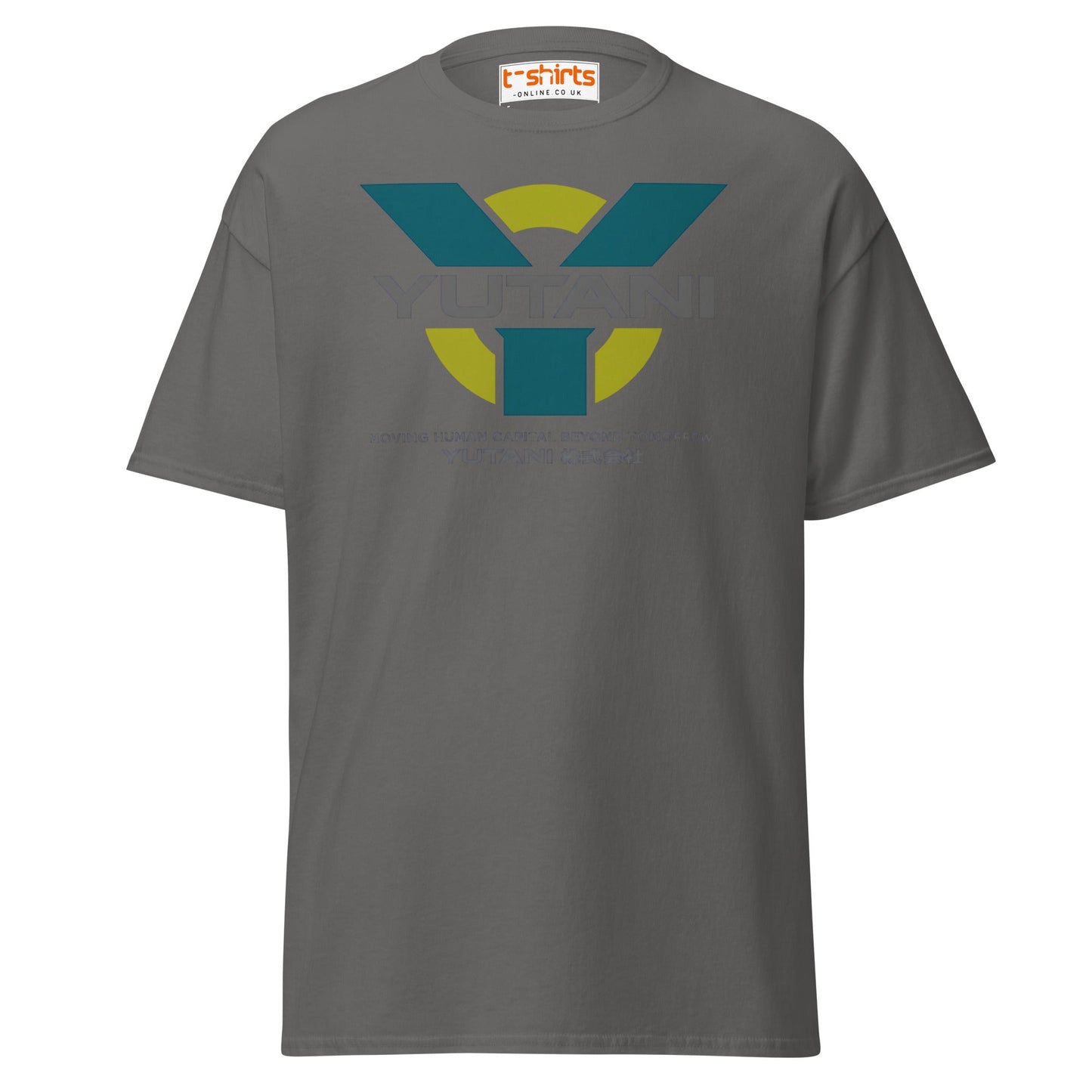 Yutani Corporation T-Shirt | Sci - Fi Parody Logo Tee - Charcoal - T-Shirts Online