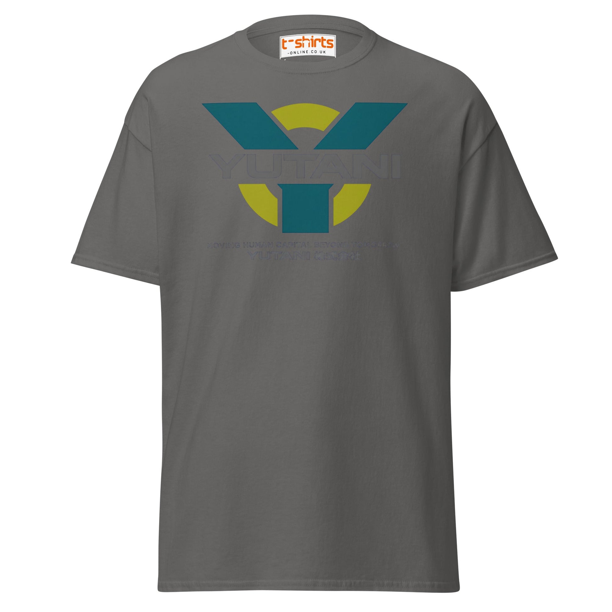 Yutani Corporation T-Shirt | Sci - Fi Parody Logo Tee - Charcoal - T-Shirts Online
