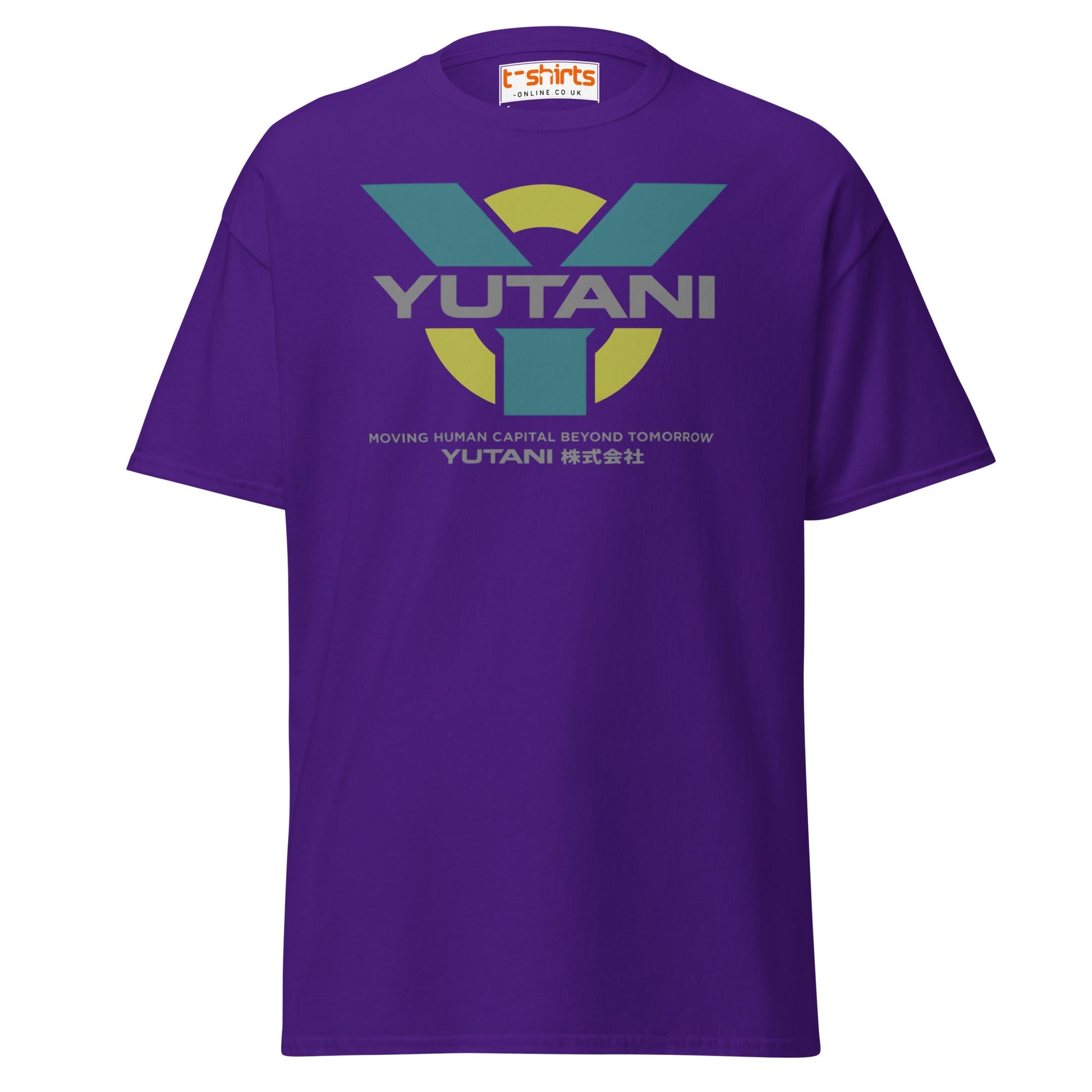 Yutani Corporation T-Shirt | Sci - Fi Parody Logo Tee - Purple - T-Shirts Online