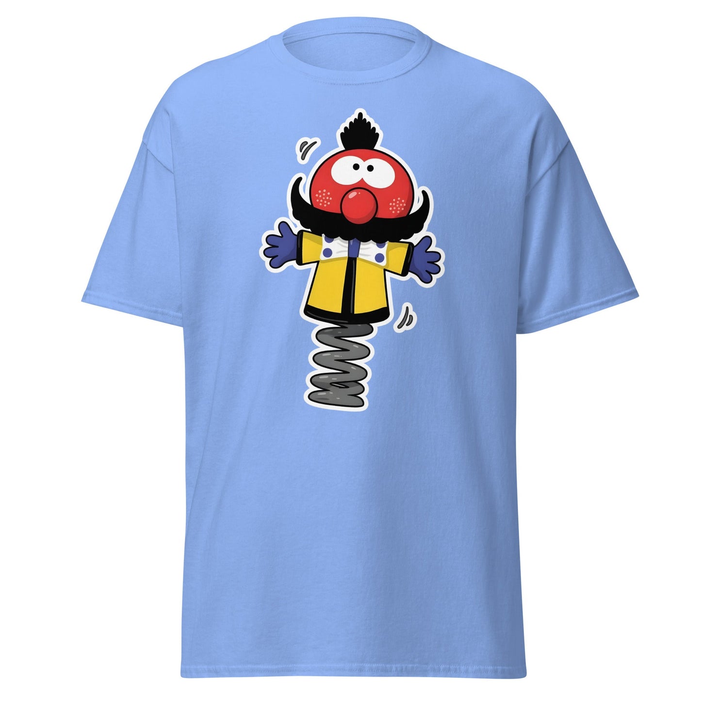 Zebedee Retro Fan T-Shirt | Magic Roundabout Inspired Tee - Carolina Blue - T-Shirts Online