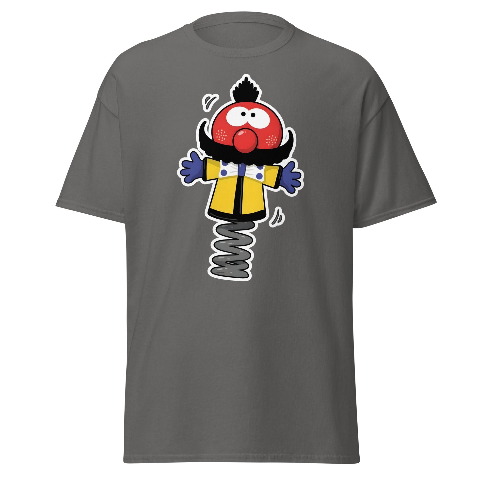 Zebedee Retro Fan T-Shirt | Magic Roundabout Inspired Tee - Charcoal - T-Shirts Online